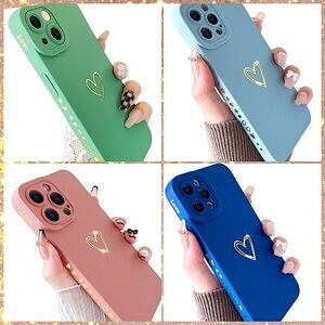 *NWT* set of 4 iPhone 14 Pro Max silicon cases